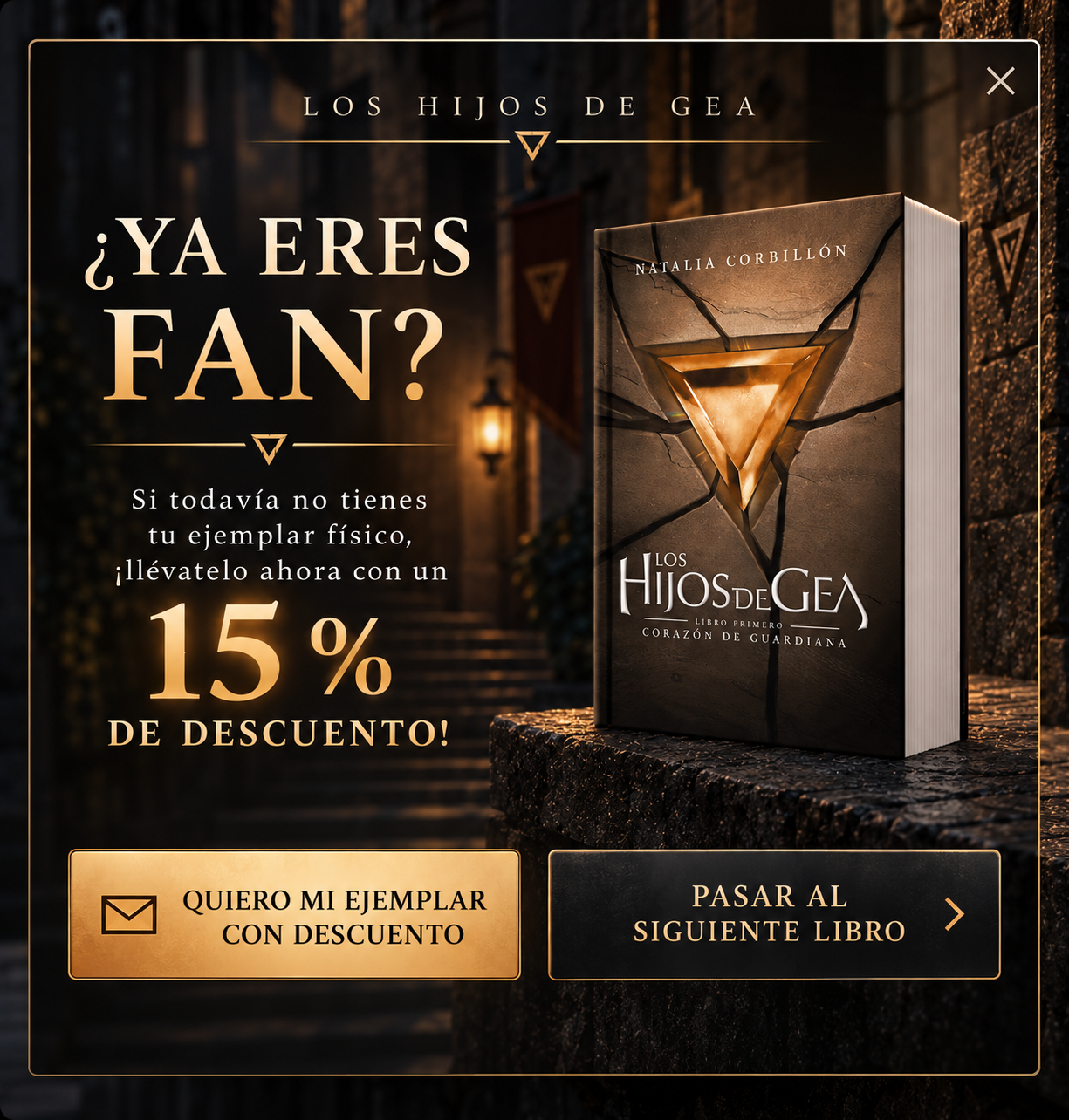 ¿Ya eres fan? Consigue tu ejemplar físico de Los Hijos de Gea con un 15 % de descuento.