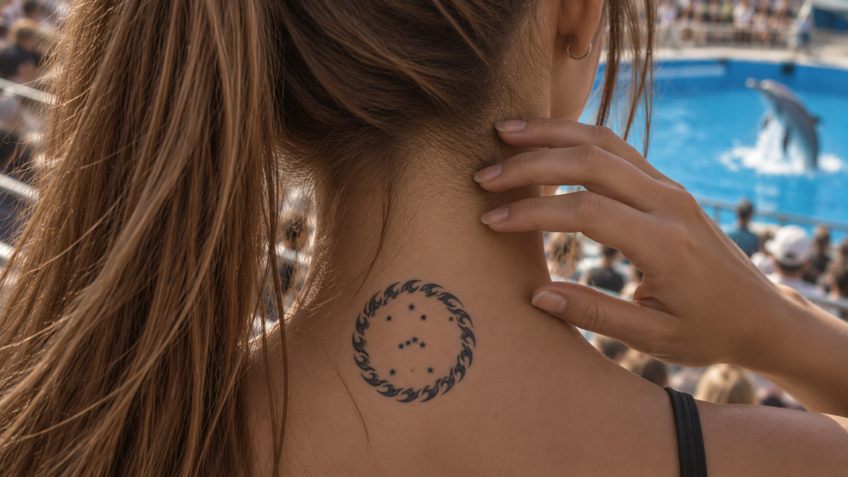 Nicole descubre el tatuaje de las Guardianas durante su visita al zoo